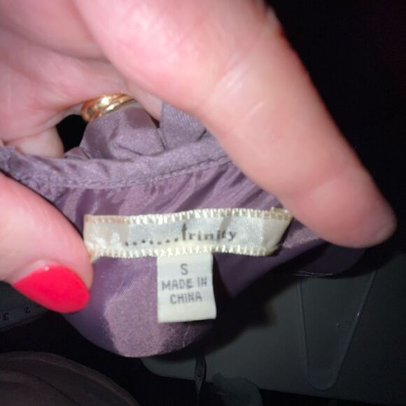 Trinity silk purple sleeveless dress small - Picture 4 of 6